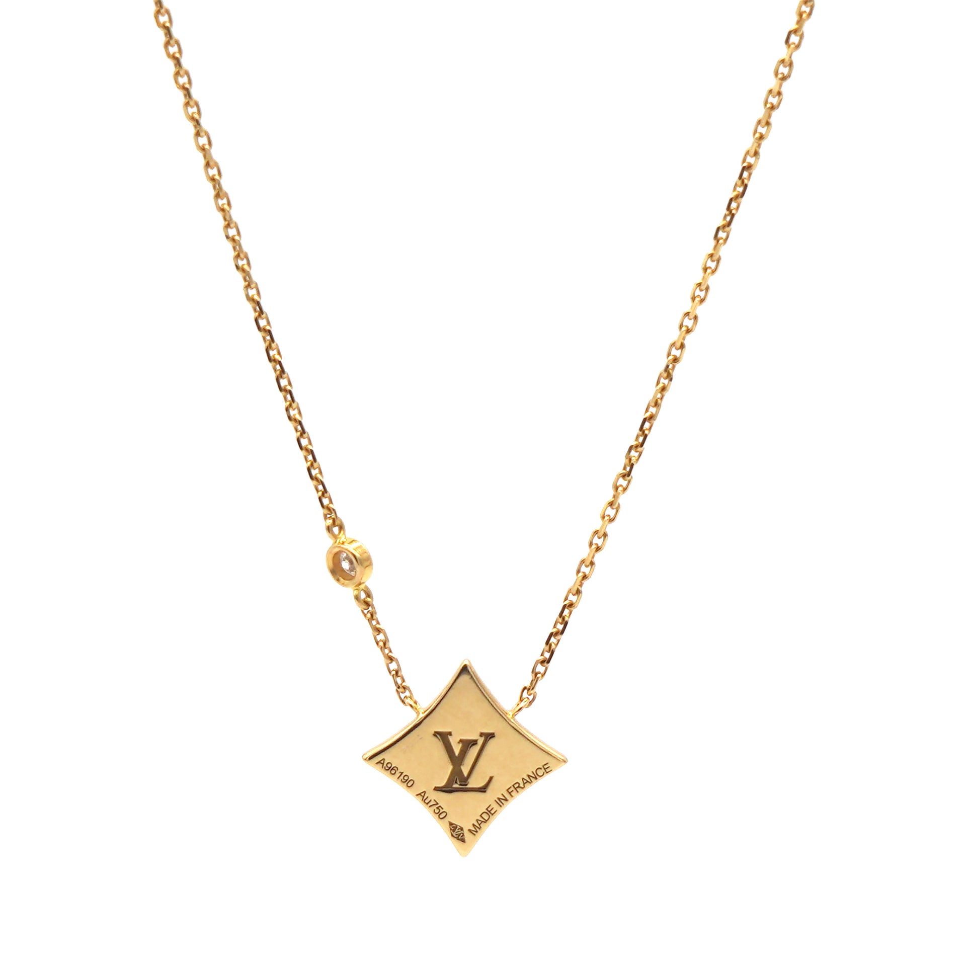 Louis Vuitton Monogram Carved Necklace