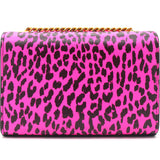 Leopard Print Calfskin Mini Kate Black Pink