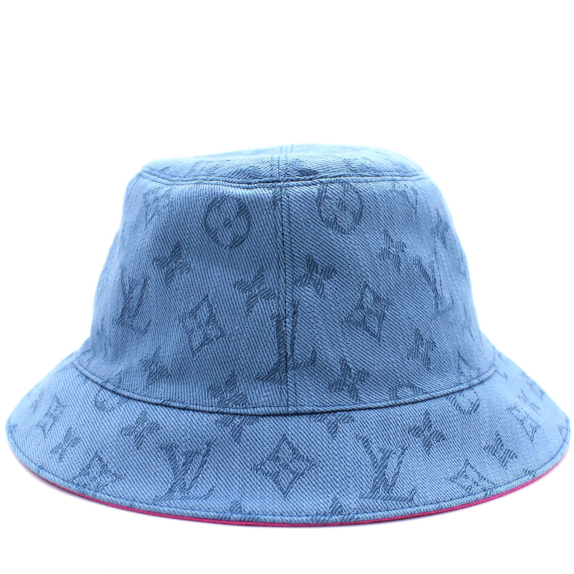 Louis Vuitton - Monogram Essential Bucket Hat - Cotton - Blue - Size: 58 - Luxury