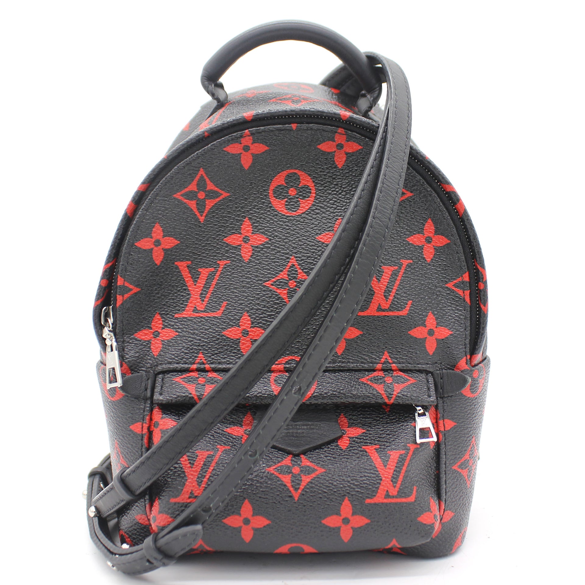 Louis Vuitton Palm Springs Mini Backpack in Black and Red