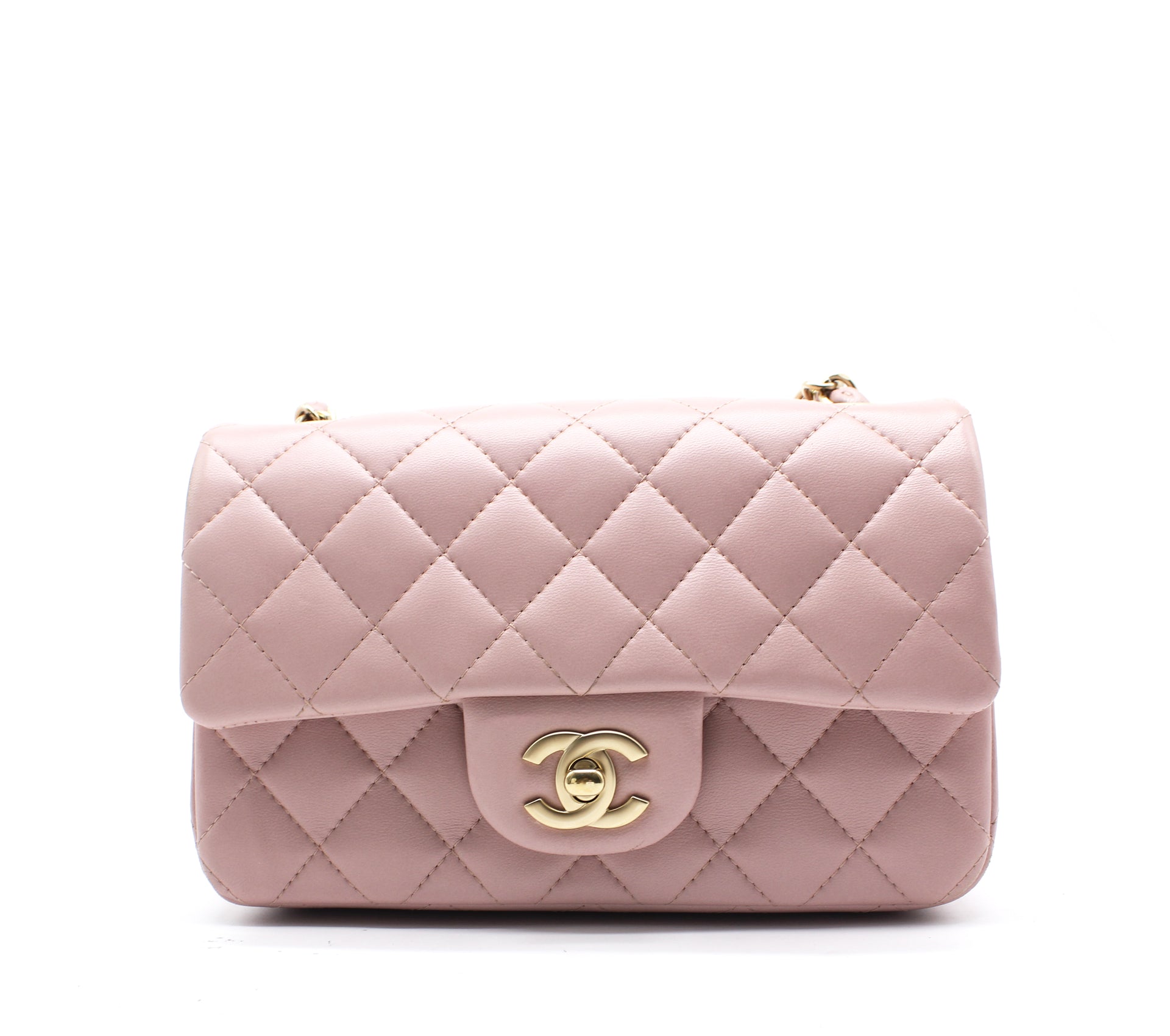 Wishlist  Try On Chanel New Mini Classic Flap Bag  Coffee and Handbags