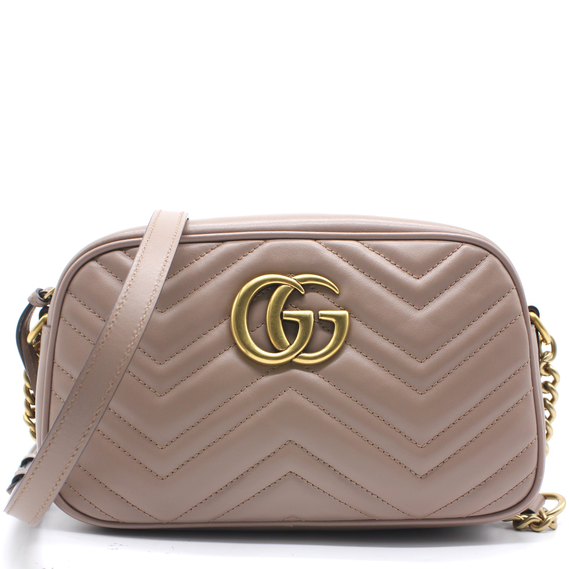 Gucci gg Marmont Small Leather Camera Bag - Women's - Suede