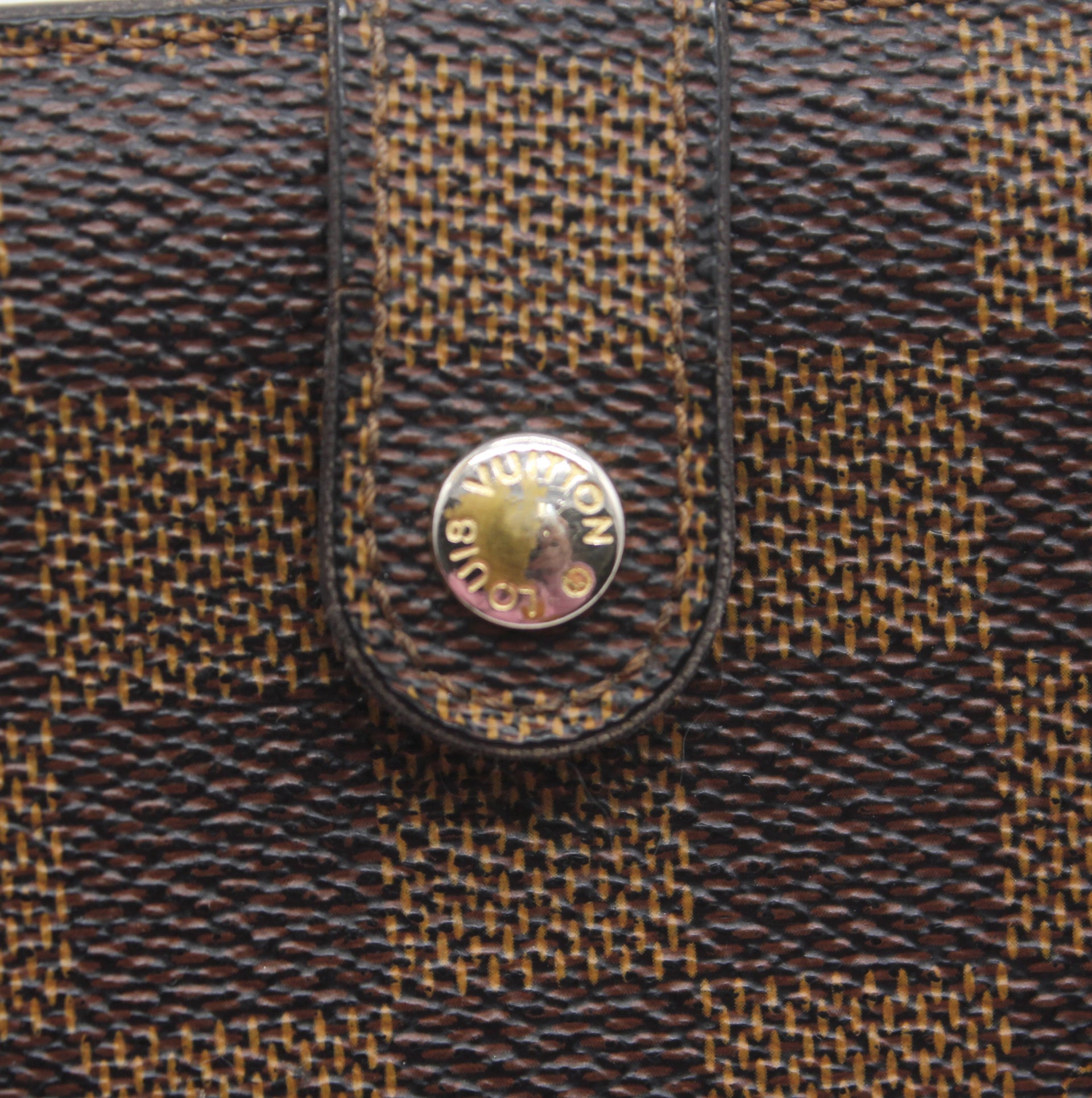 Louis Vuitton Damier Ebene French Kisslock Wallet - A World Of