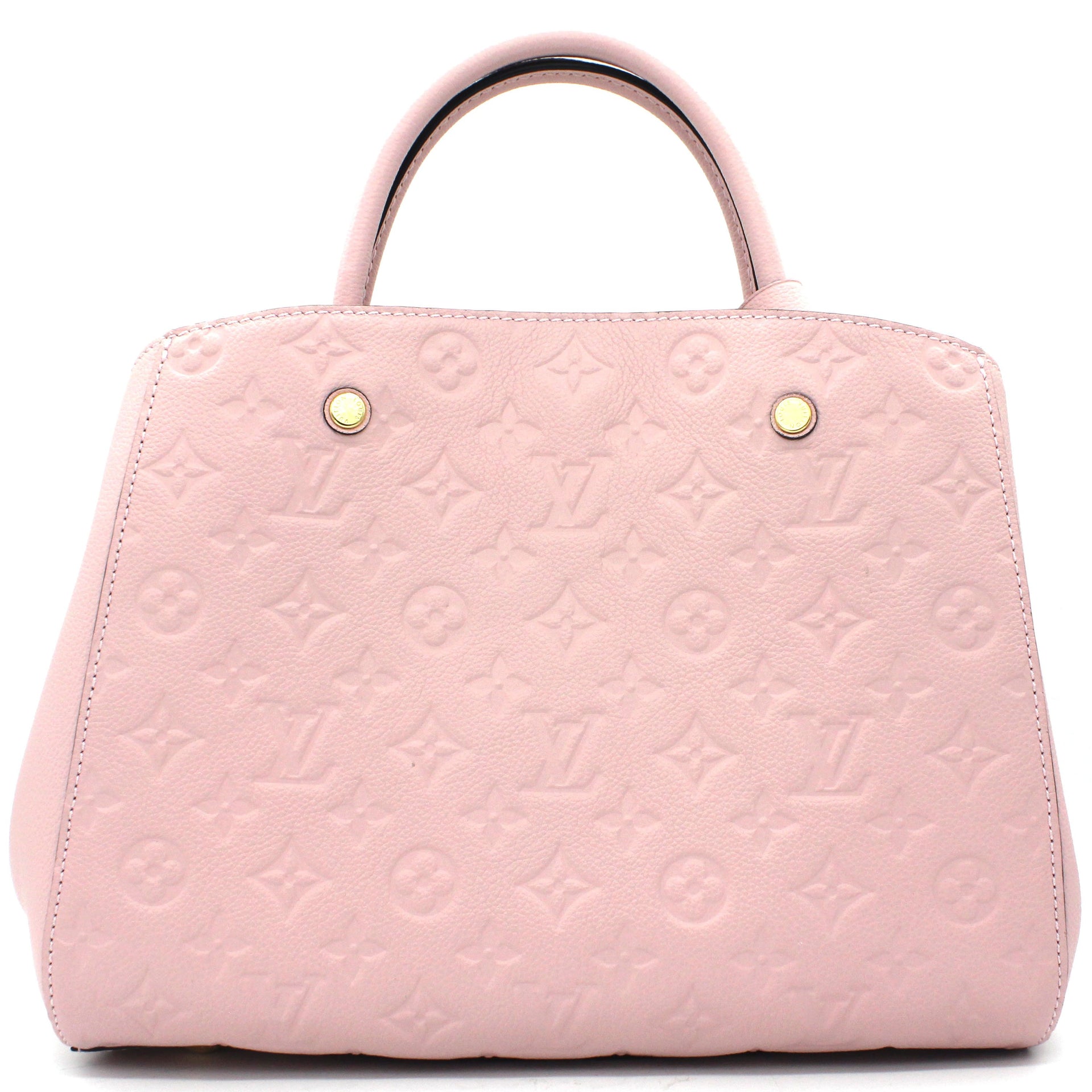 Montaigne leather handbag Louis Vuitton Pink in Leather - 21129749