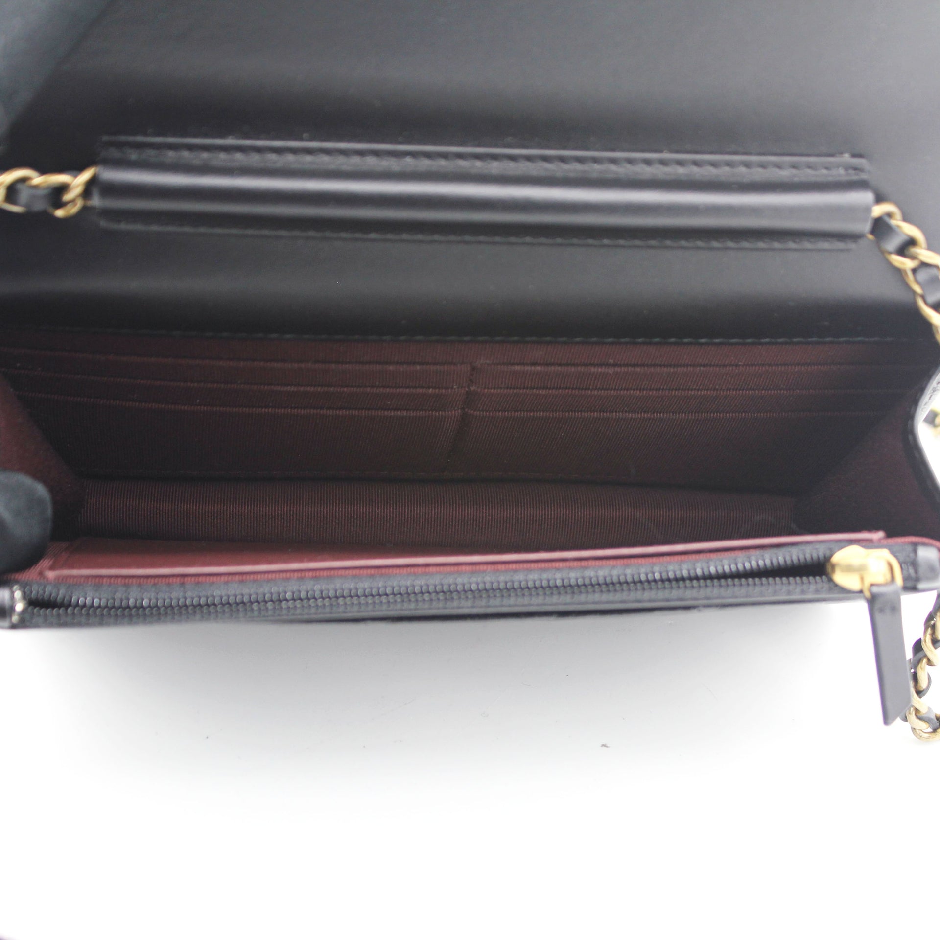 Aged Calfskin Reissue Wallet On Chain WOC Black