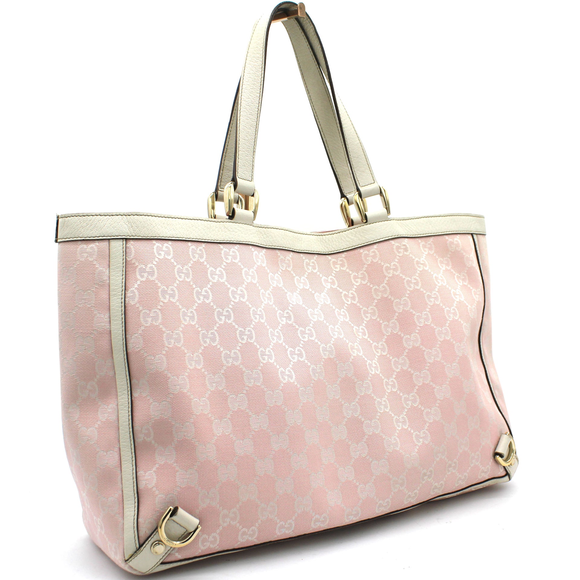 Gucci pink canvas discount bag