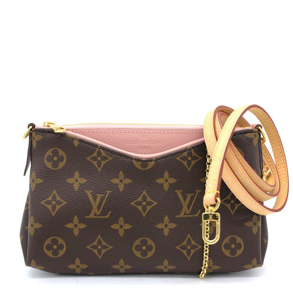 Louis Vuitton Pallas Clutch In Navy Blue