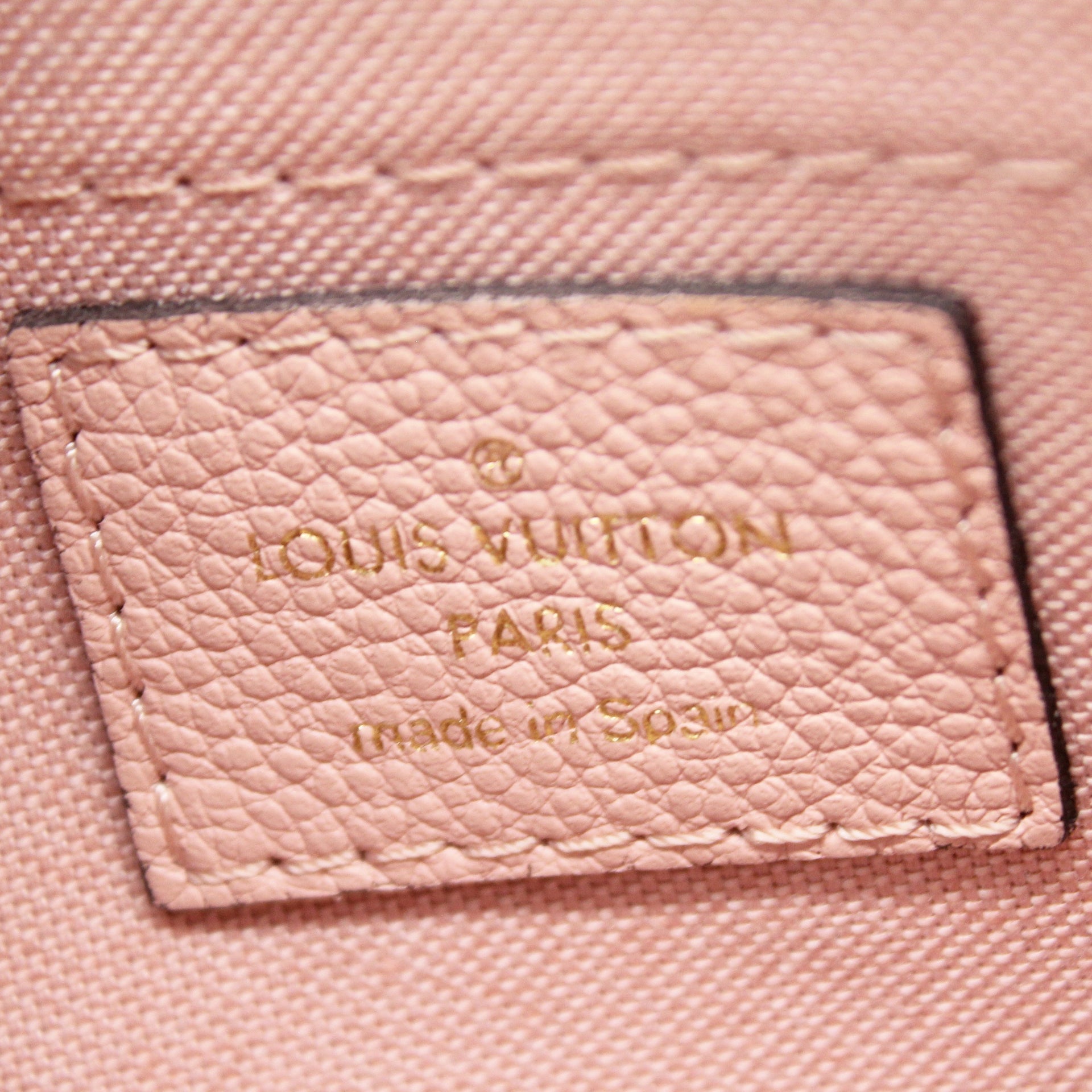 Louis Vuitton Pallas Clutch Brown Pink Canvas Monogram