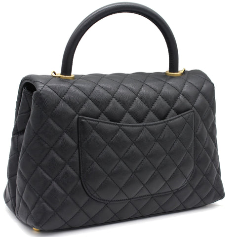 Chanel Caviar Quilted Coco Handle Flap Black – STYLISHTOP