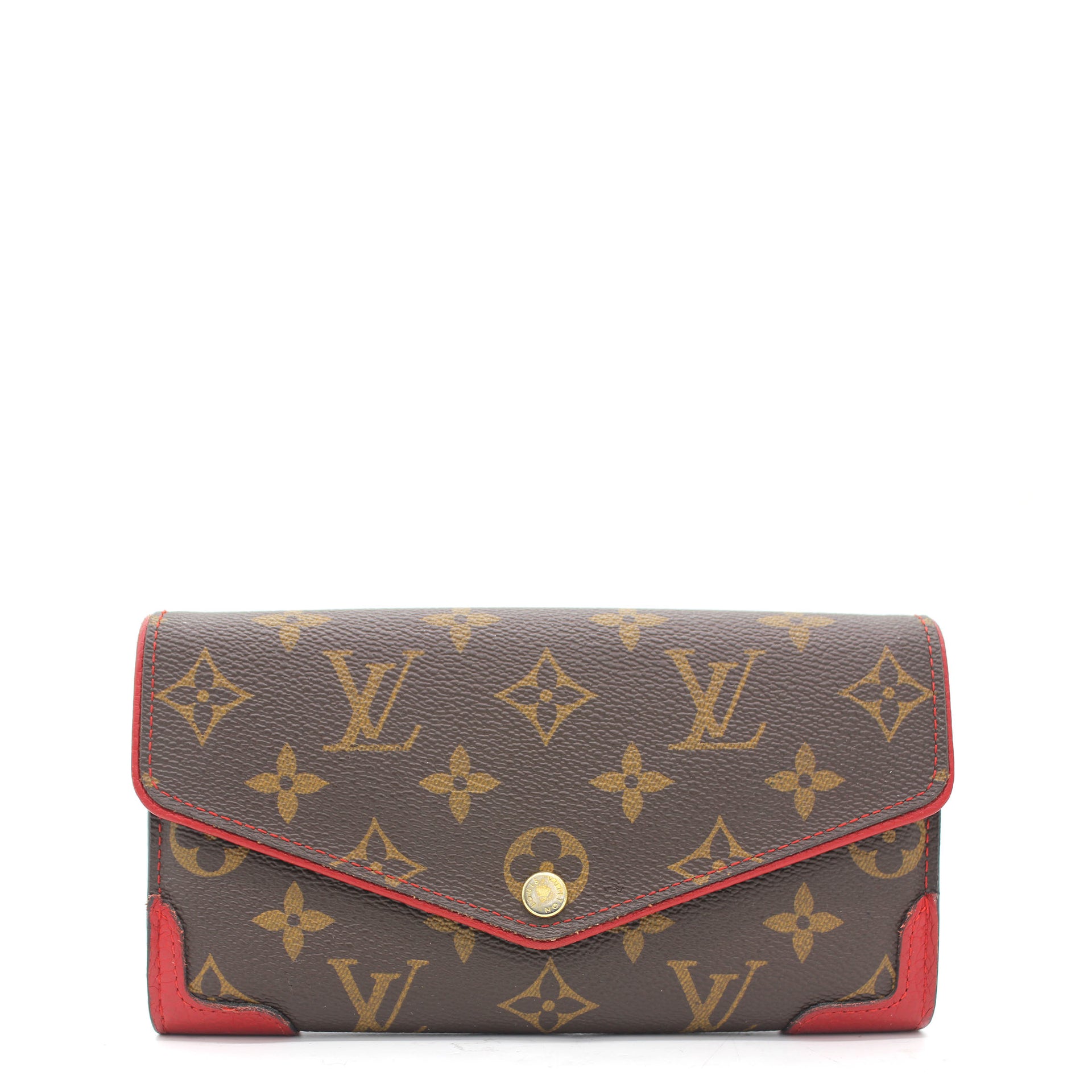 Louis Vuitton Sarah Wallet NM Limited Edition Patches Monogram Canvas at  1stDibs  gold patch wallets