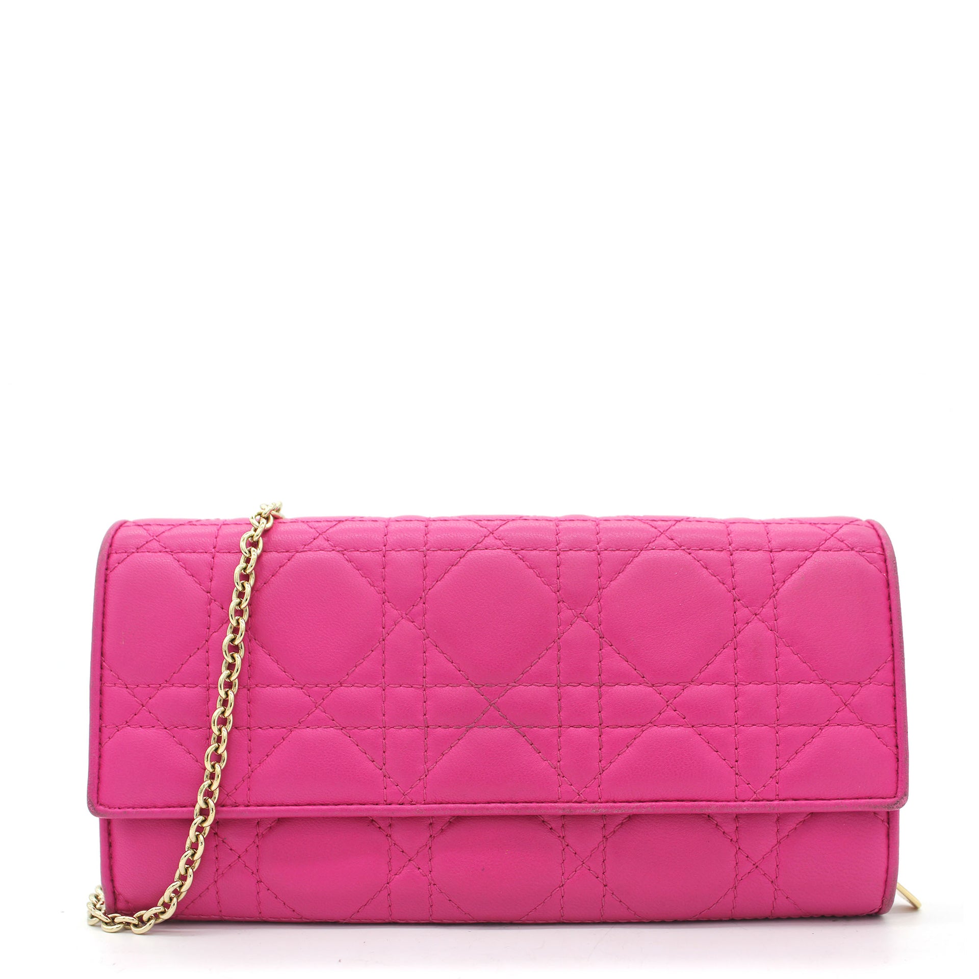 Lady dior leather wallet Dior Pink in Leather  31238269