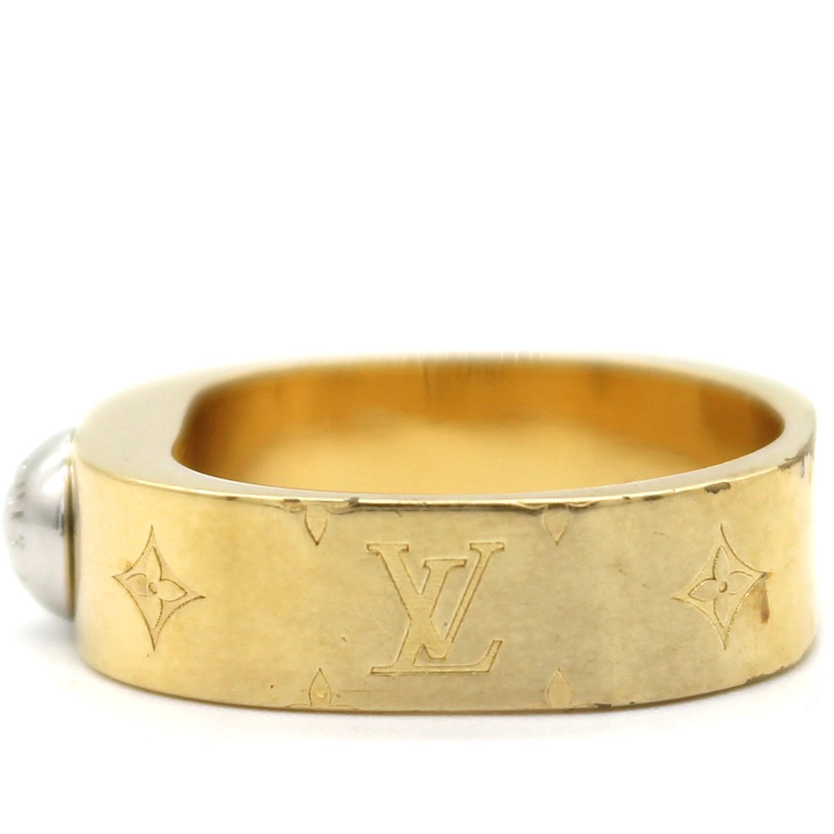 Louis Vuitton Nanogram Ring - Brass Band, Rings - LOU800017
