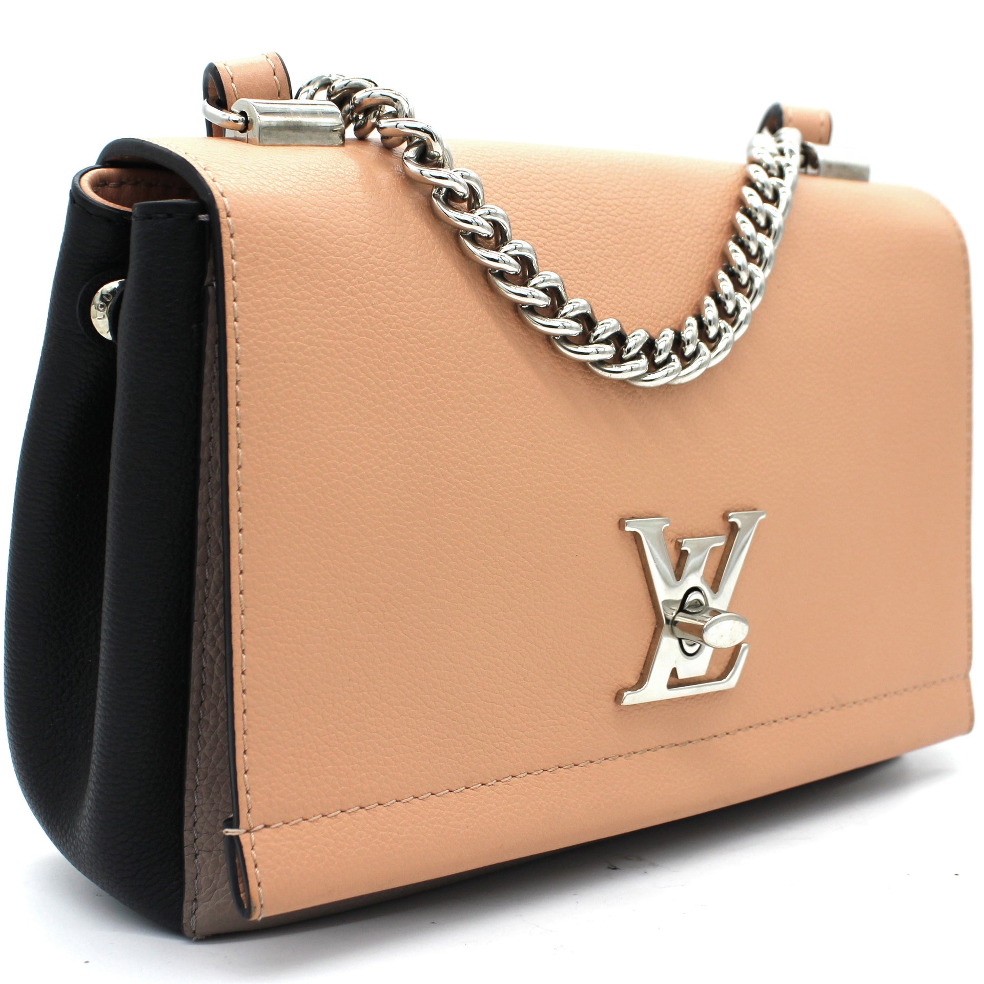 LOUIS VUITTON Lockme II BB Leather Handbag Pink ref.391825 - Joli