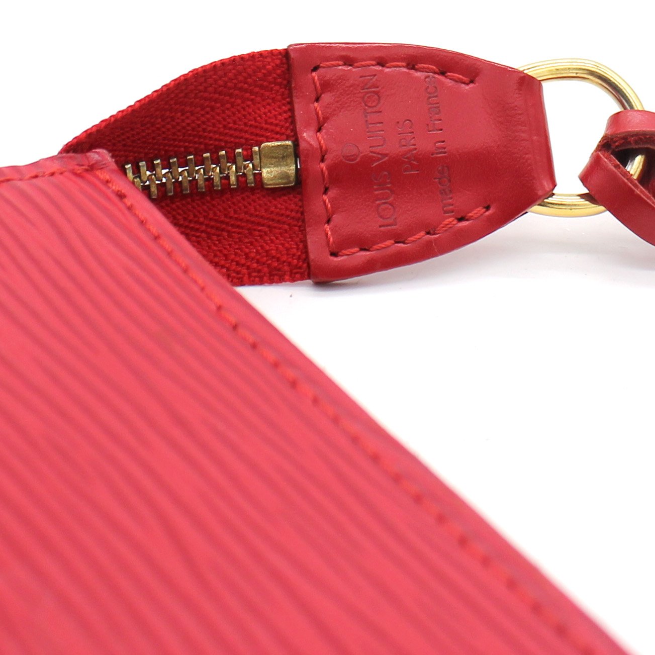 Louis Vuitton EPI Pochette Accessories 24 Castillan Red