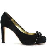 Black Suede Stilleto Pumps 6.5