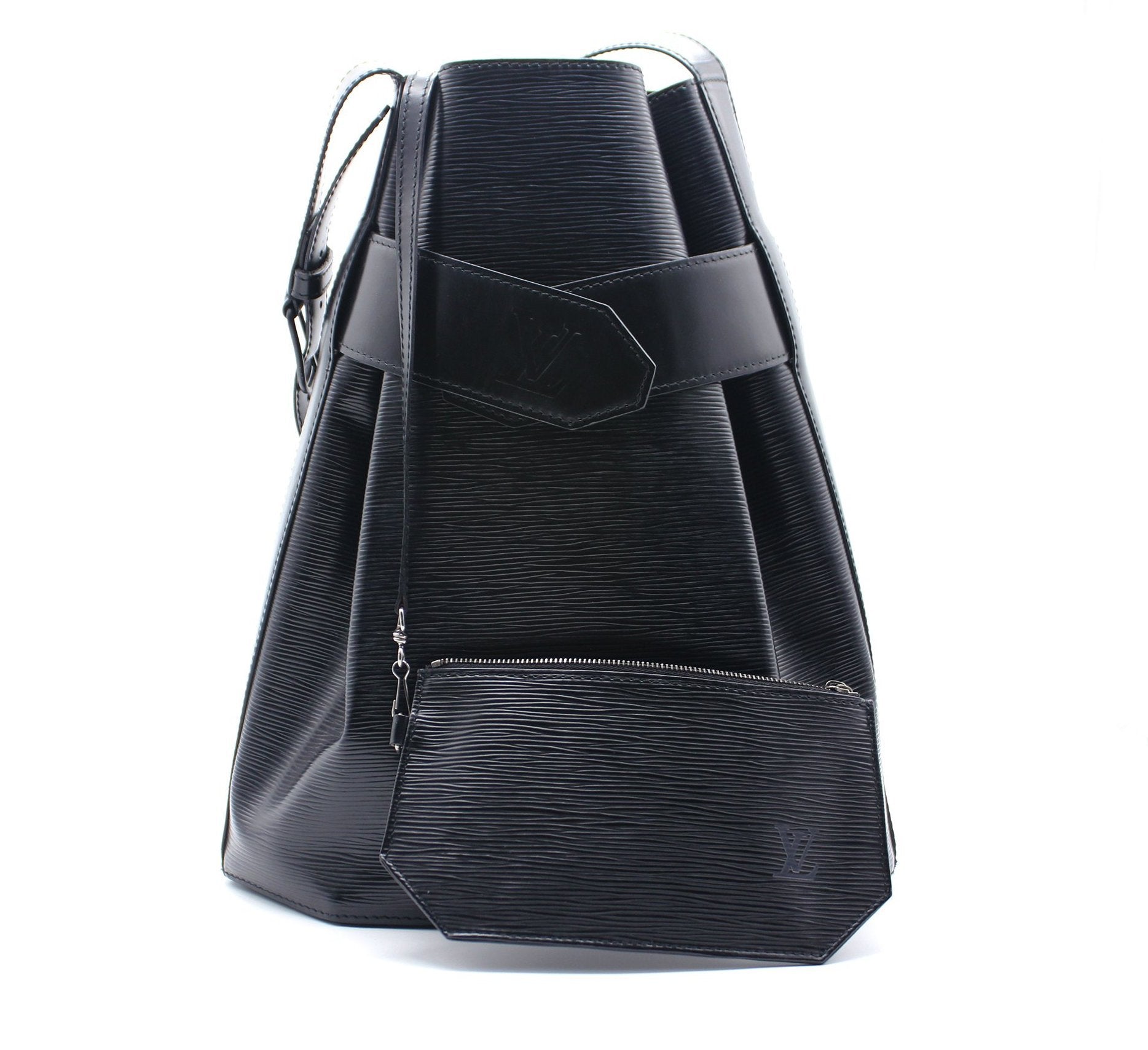Louis Vuitton Vintage Black Epi Leather Bucket Tote Double Handles Shoulder  Bag