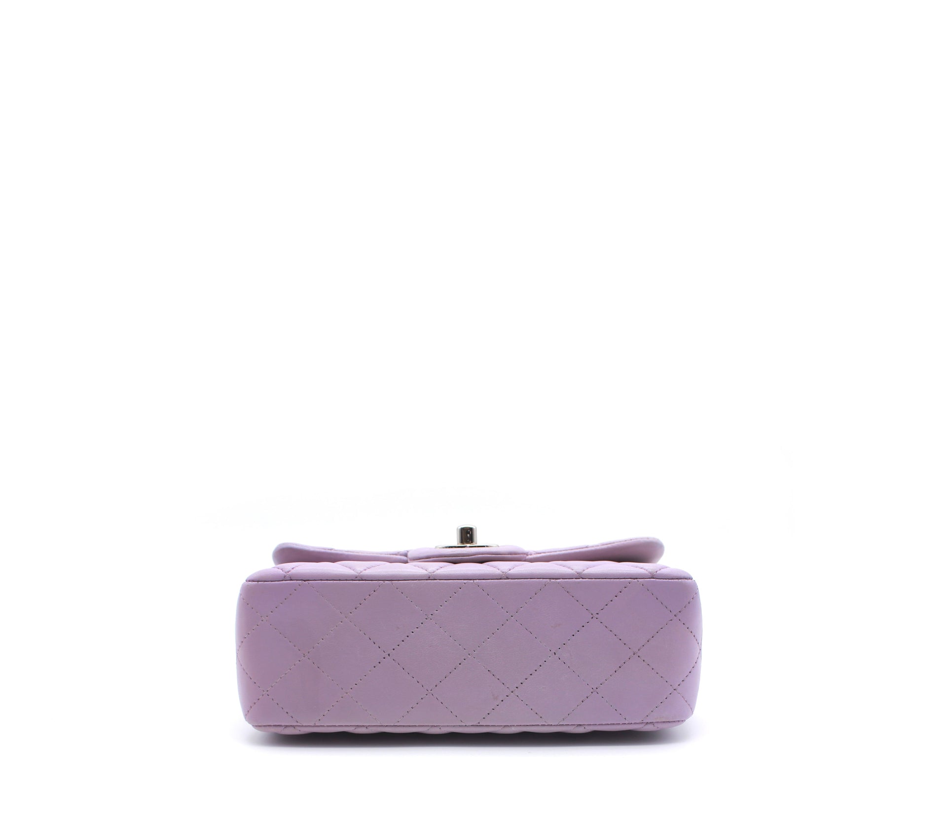 Chanel Mini Bag Flap Coin Purse with Chain, Light Purple handle