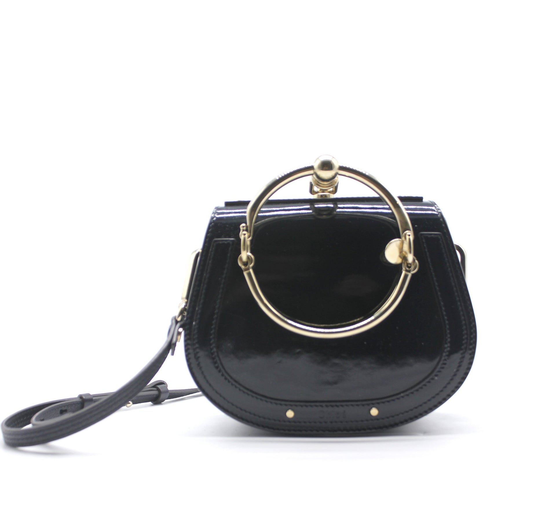 Chole Small Nile Patent leather bracelet bag – STYLISHTOP