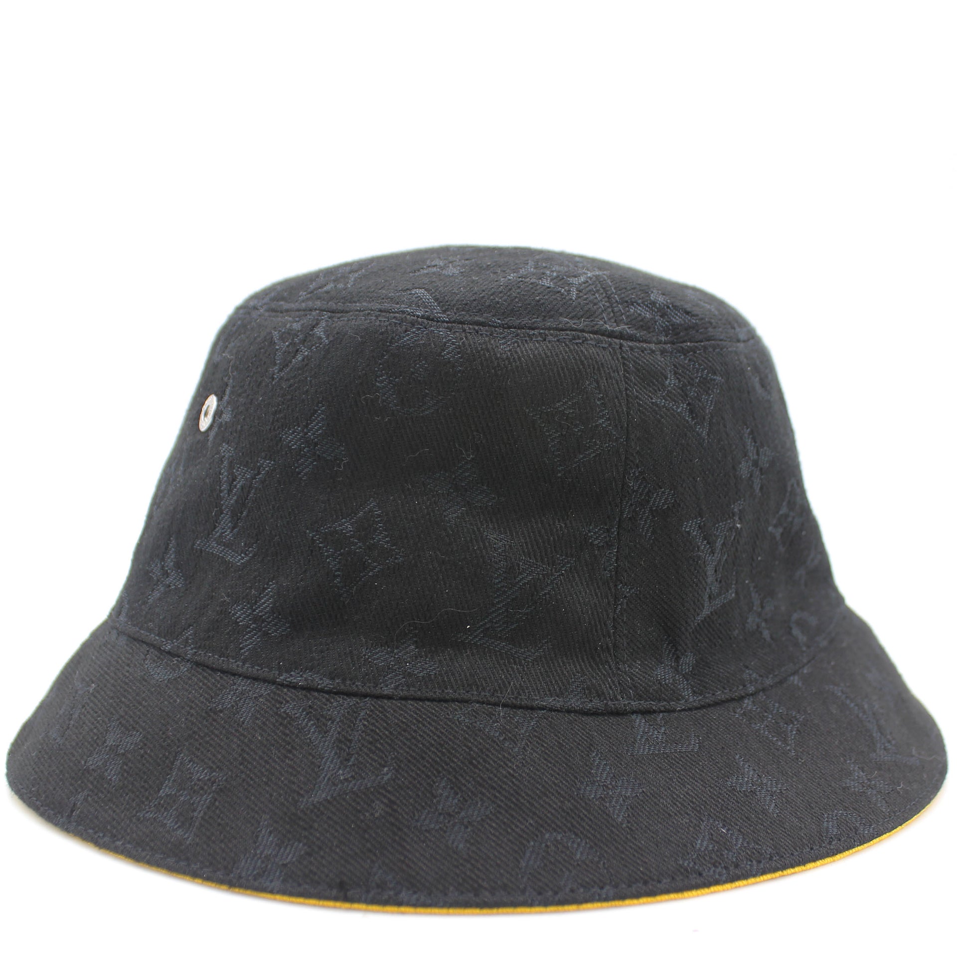 Louis Vuitton Essential Reversible Bucket Hat Monogram Denim Black