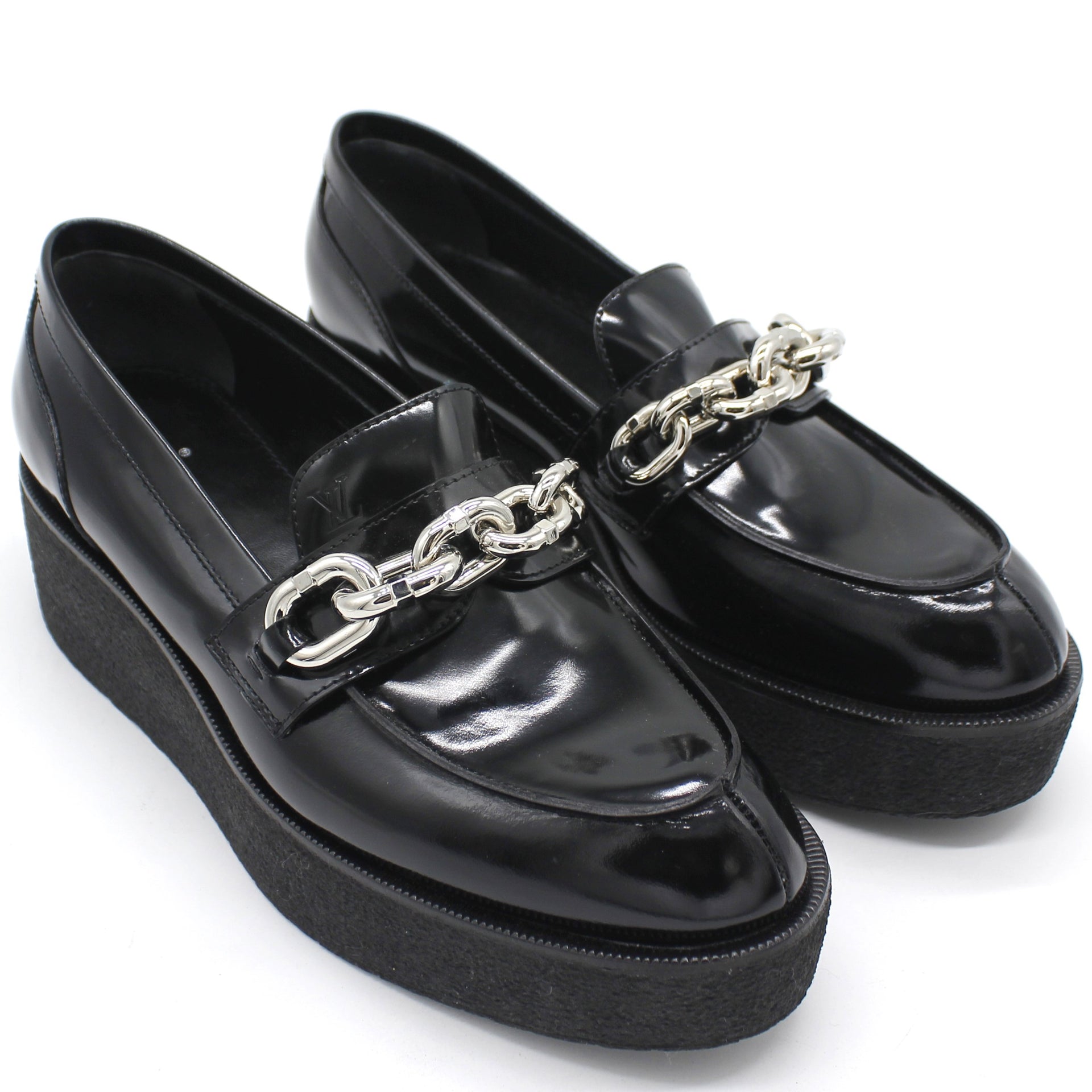 Sunbath patent leather sandal Louis Vuitton Black size 37 IT in Patent  leather - 35491640