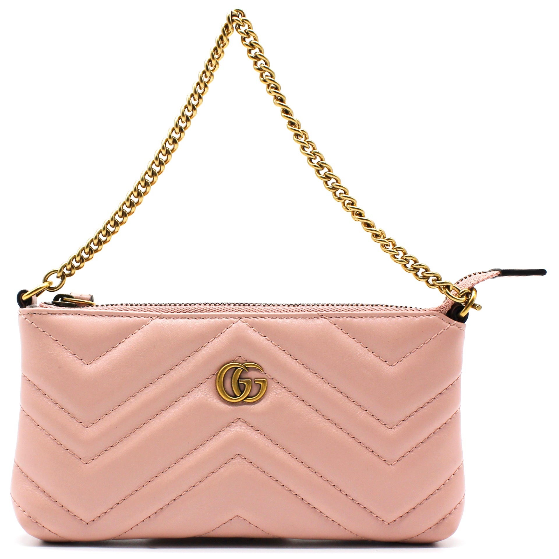 Gucci GG Marmont Shoulder Bag Matelasse Mini Light Pink