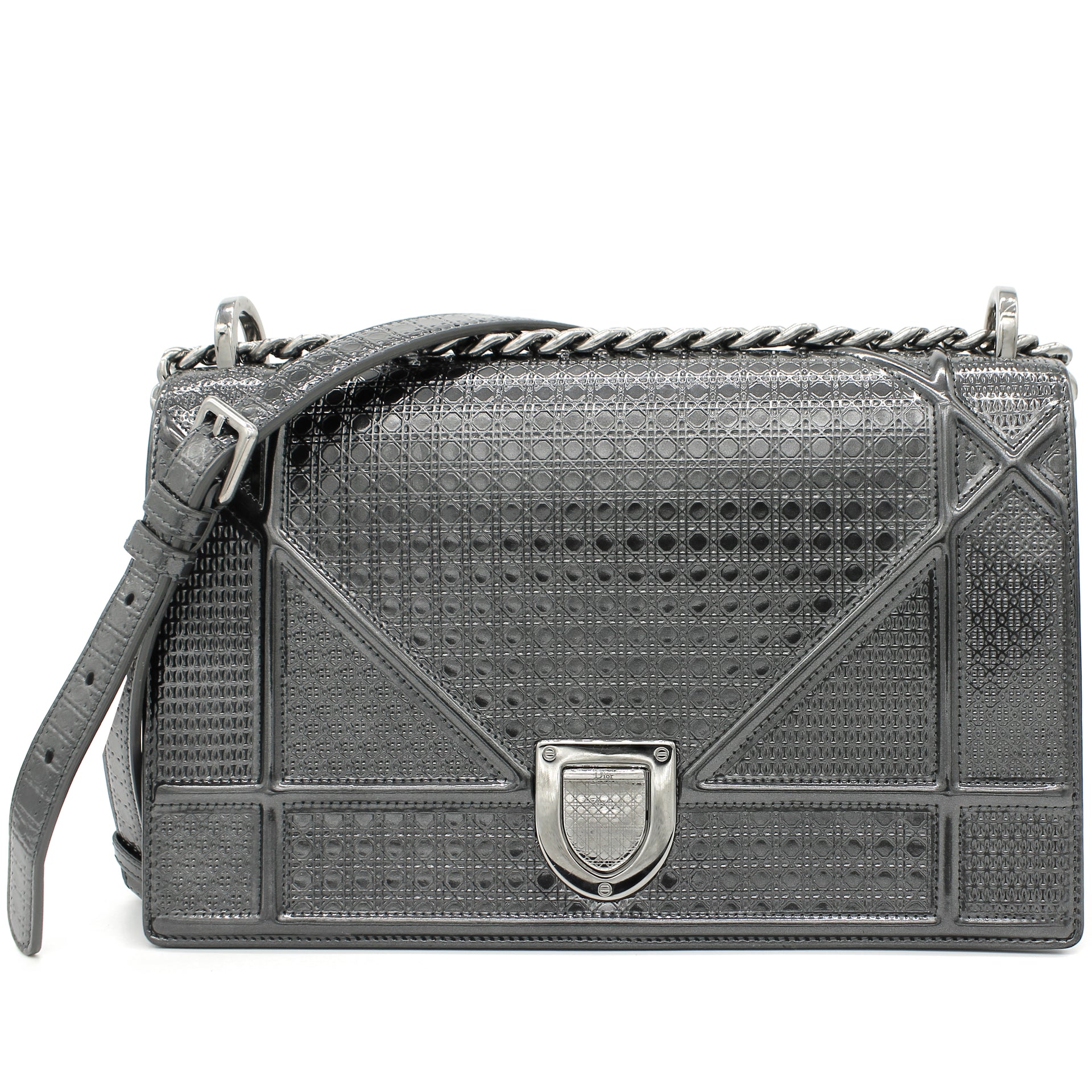 Lizard handbag Dior Silver in Lizard  29845152