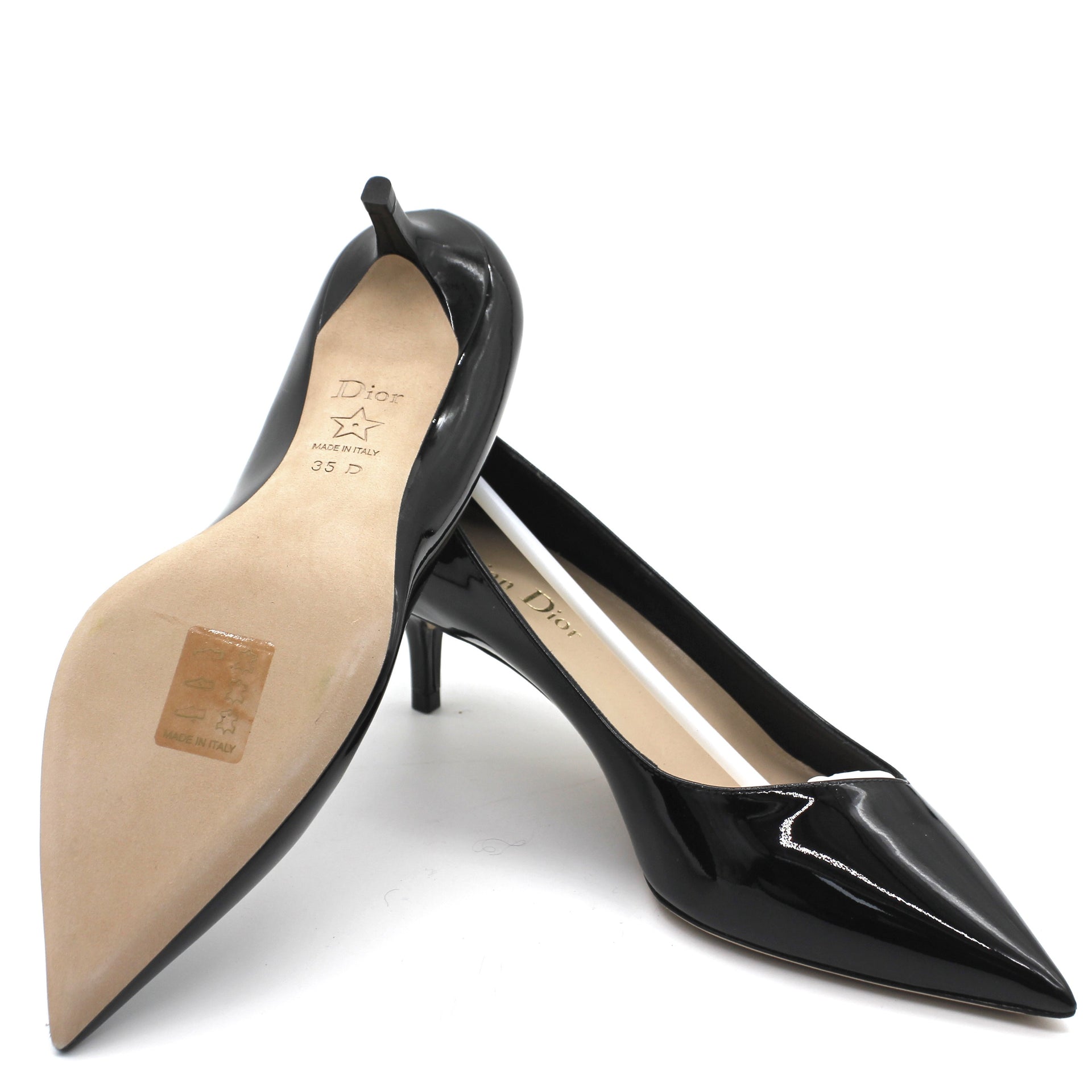 Essense Patent Leather Low Heel Pumps