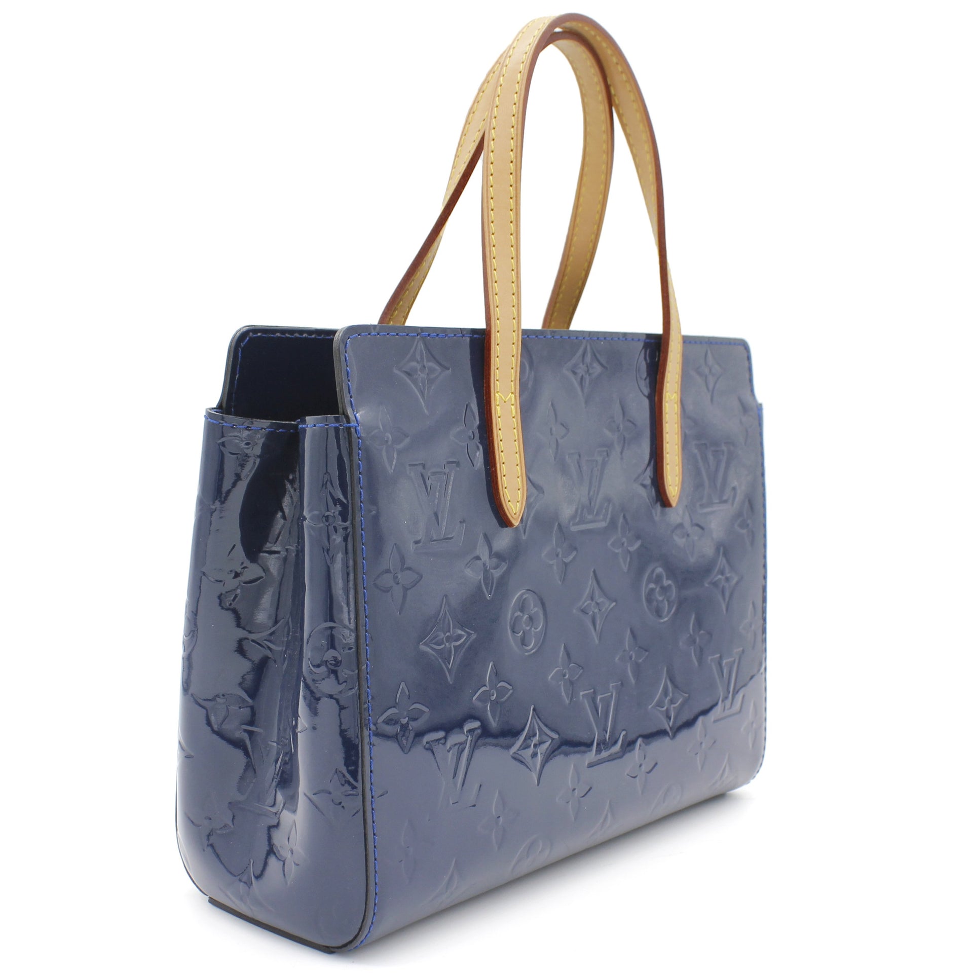 Louis Vuitton, Bags, Authentic Louis Vuitton Melrose Ave Bleu Nuit  Monogram Vernis