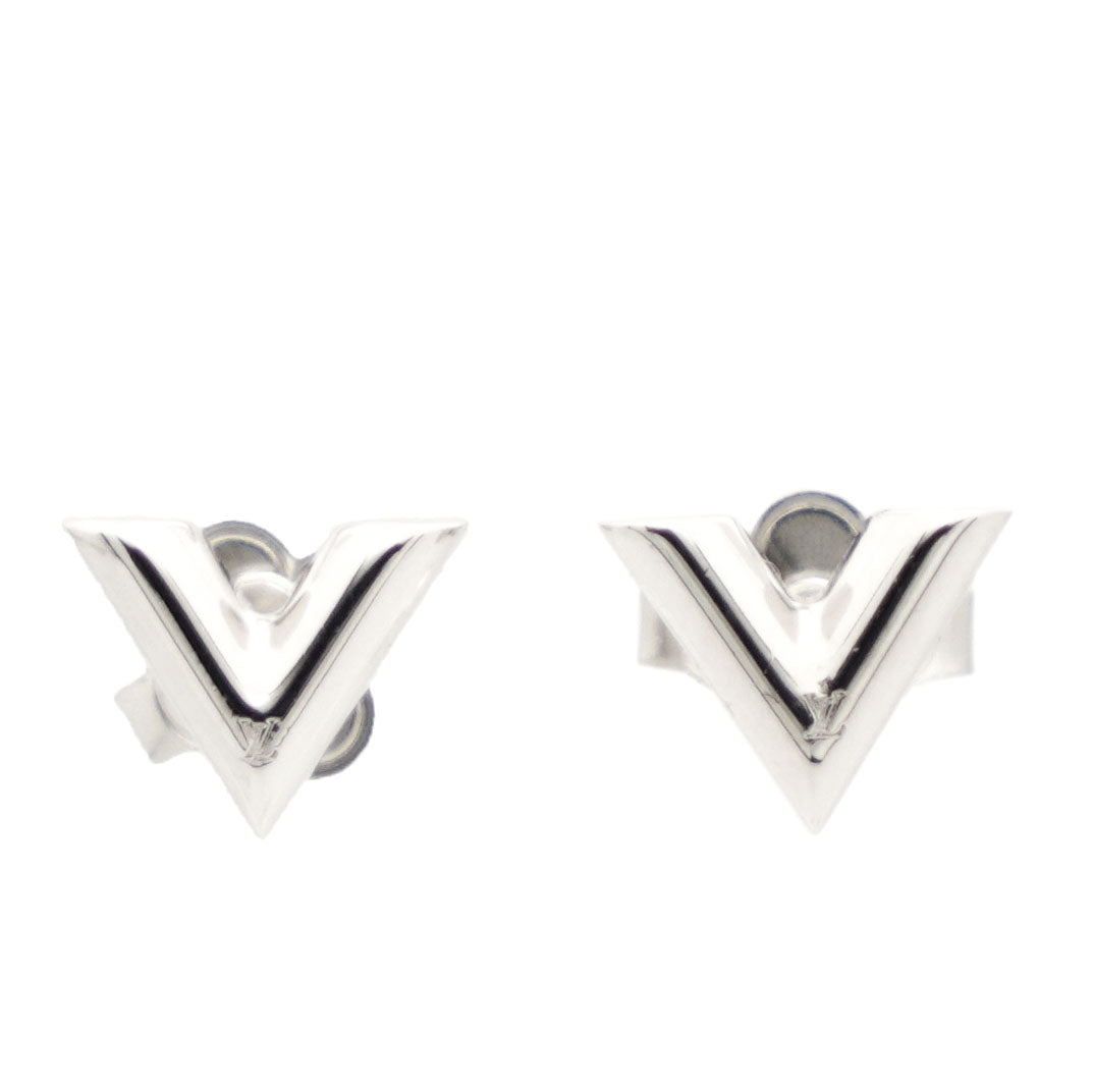 Essential v silver earrings Louis Vuitton Silver in Silver - 33095174