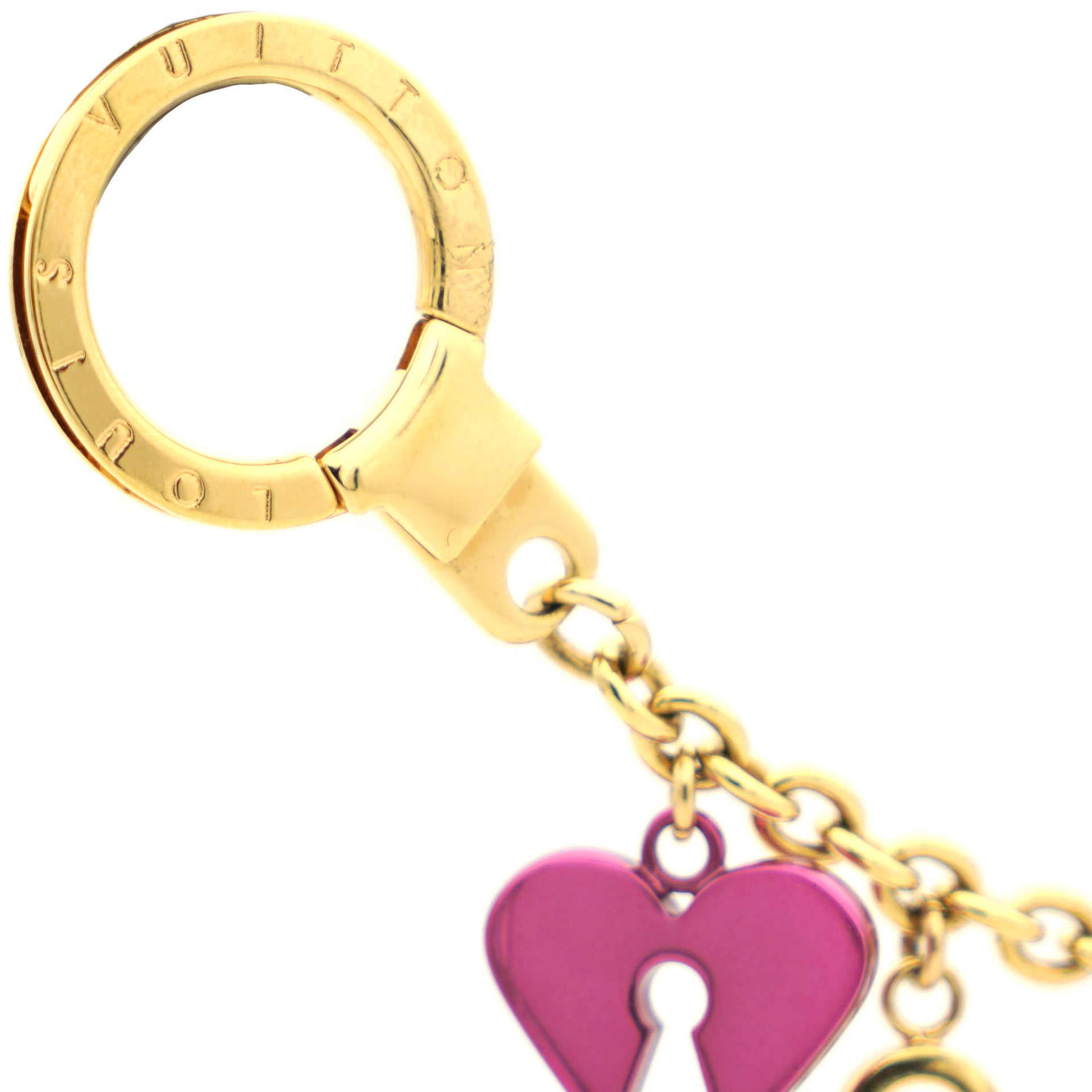 Louis Vuitton Key and Lock Monogram Chain Bag Charm – STYLISHTOP