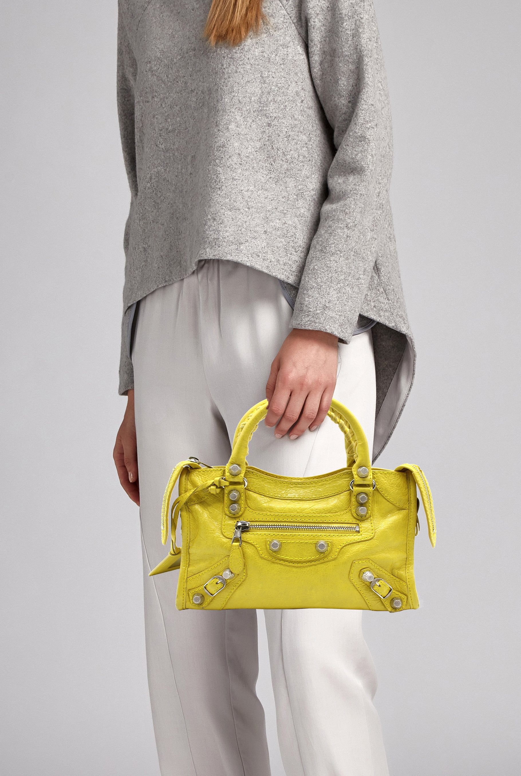 Balenciaga Classic Mini City Shoulder Bag in Natural  Lyst
