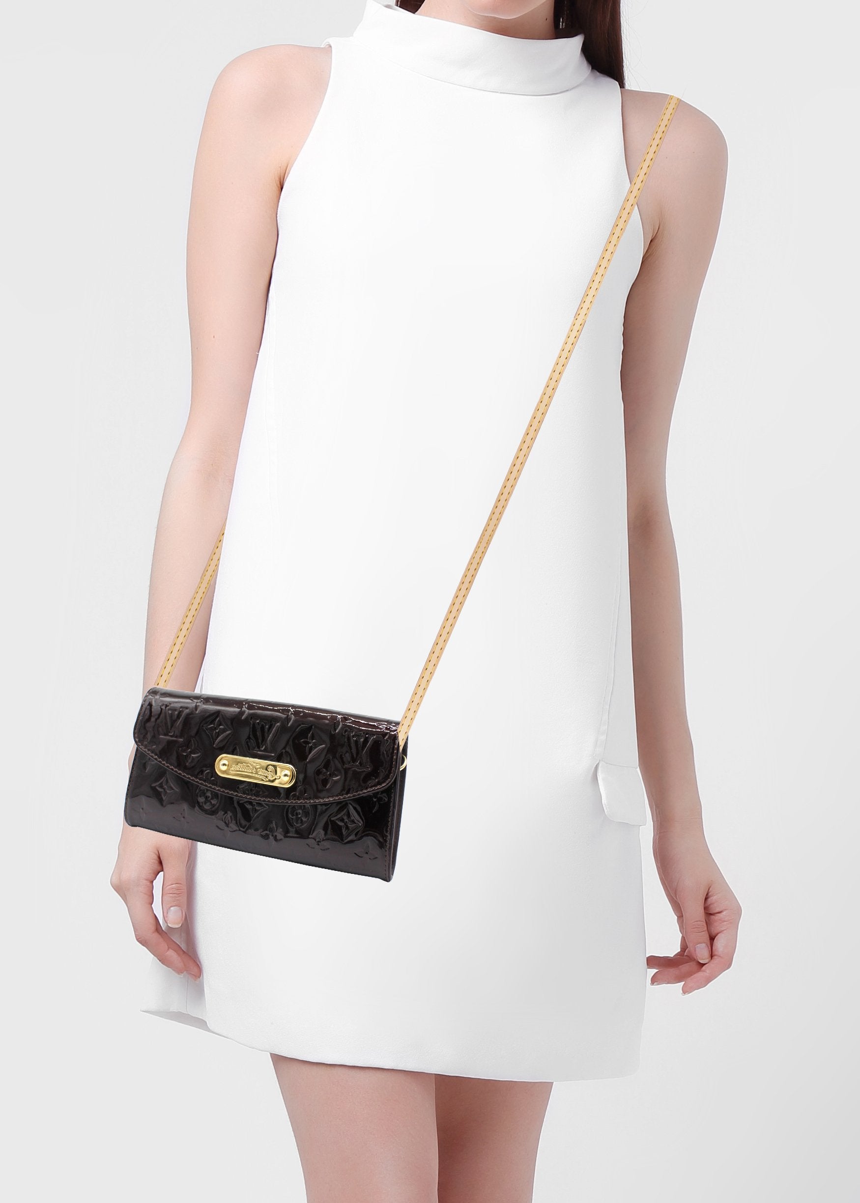 Louis Vuitton Amarante Monogram Vernis Sunset Boulevard Bag at